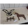 Image 1 : Cast Horse and Eagle 21'' x 15'' , Cast Hanger