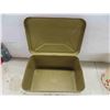 Image 8 : Vintage Metal Bread Box with matching 4 piece 