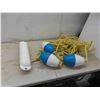 Image 1 : 1 Boat Buoy, 3 Oval Floats with Rope 