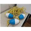 Image 2 : 1 Boat Buoy, 3 Oval Floats with Rope 