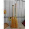 Image 1 : 2 Wood Canoe / Boat Paddles 