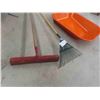 Image 2 : 3 Cu.Ft. Metal Barrel Bucket, 2 Rakes