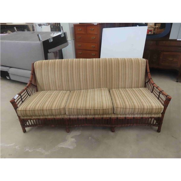 Wicker Sunroom Couch 76" Long