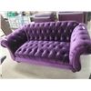 Image 1 : Love Seat in Royal Purple 72" Wide, Your 