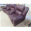 Image 2 : Leather/Leather Style 5pce Reclining 