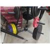 Image 8 : Weight Stand with Many Weights, Old Style Steel