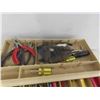 Image 2 : Tackle Box with Hand Tools: Vice Grips, Crimper, 