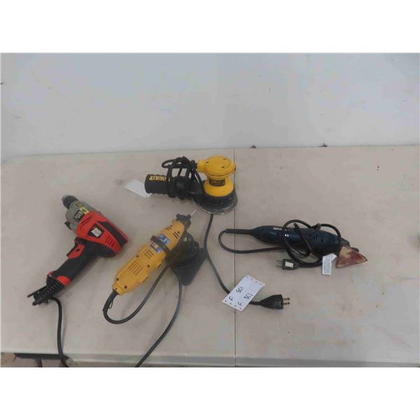 Dewalt Sander, Black and Decker Hammer Drill, Ryobi 