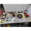 Image 1 : extention cords, new hinges, shelf brackets