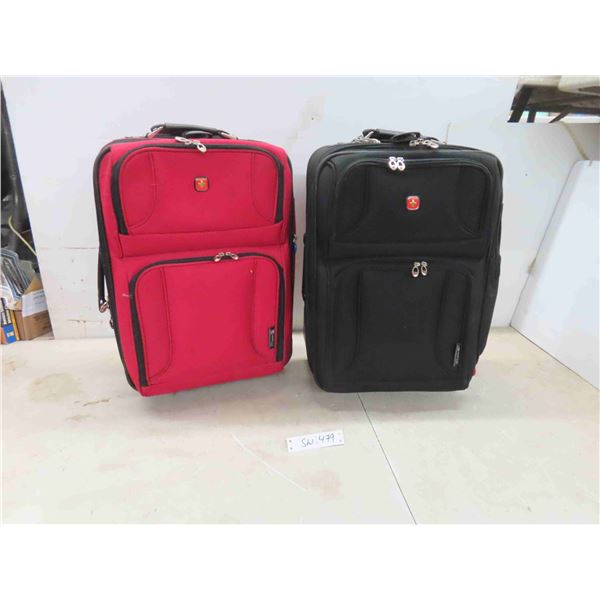 swiss gear soft sided suitcases 14x10x21"  