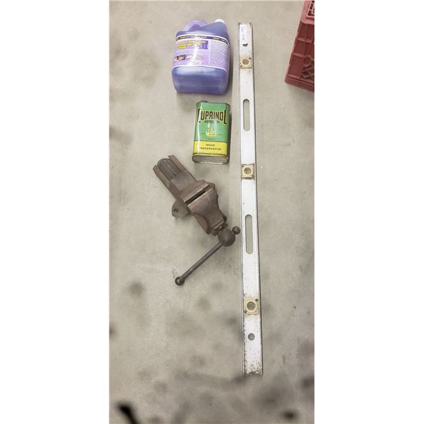 3.5" vise, 48" level, concrete pavement cleaner 
