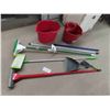 Image 1 : mops, swiffer and 2 pails 
