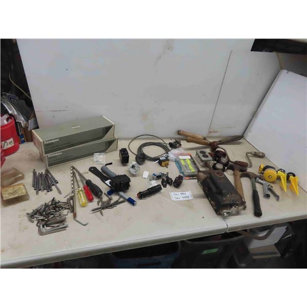 2 boxes wipes, allen keys, manual drill, 2 breakers,