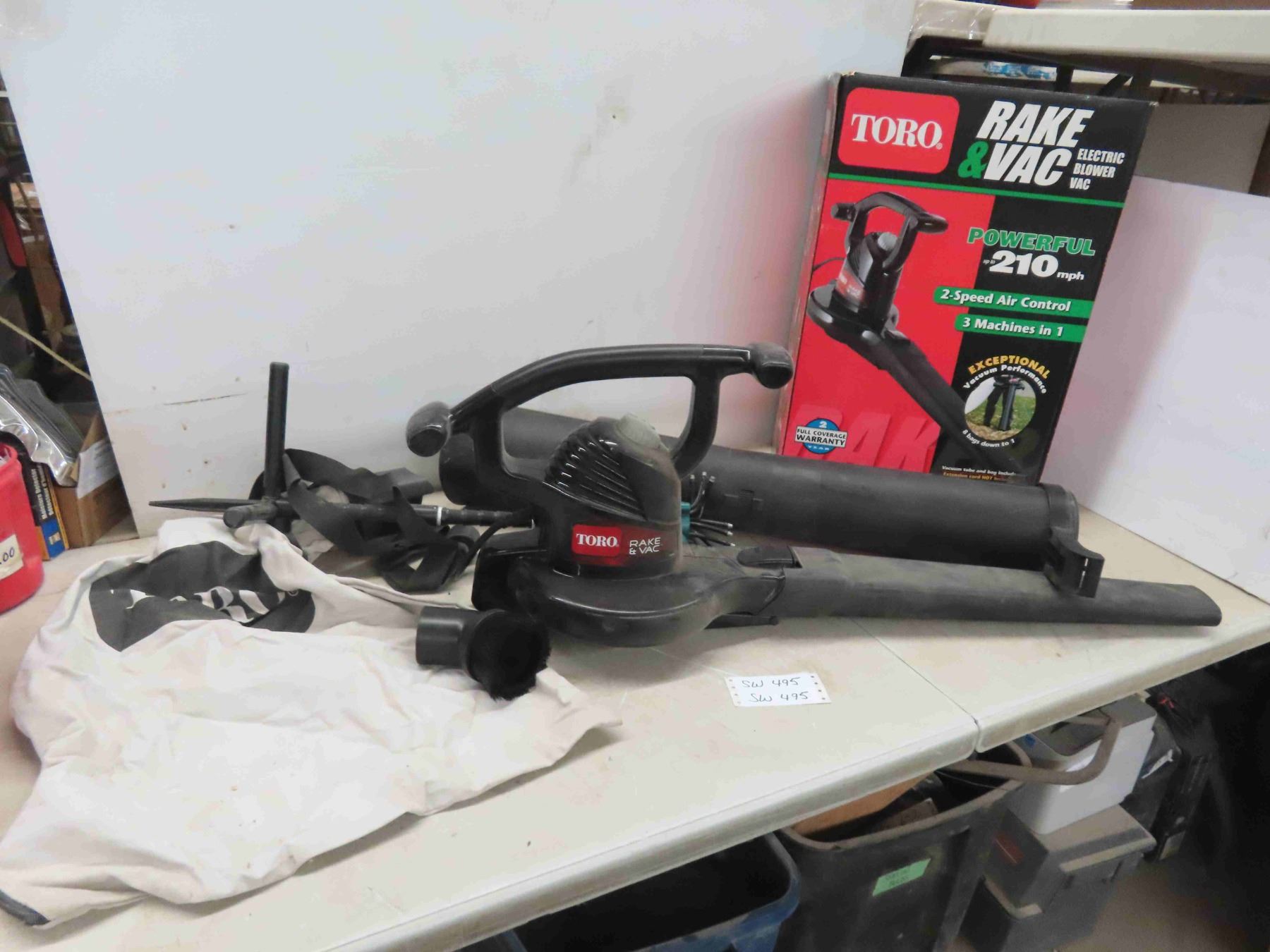 toro rake and vac electric blower vac