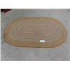 Image 1 : oval braided style area rug 67x43