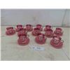 Image 1 : vintagee indian glass  tea cups and saucers set of 12 
