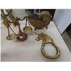 Image 2 : copper tea pot, creamer and sugar bowl, 6 pc