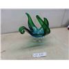 Image 1 : chalet style glass 11" high, broken point 