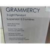 Image 2 : empire lighting gram mercy 3 light pendant matte black finish 