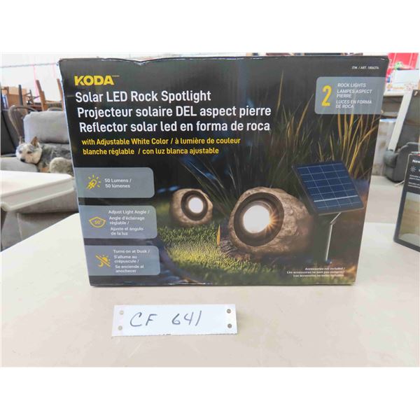 koda solar LED rock spotlight new or store return 