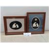 Image 1 : 2 framed canadian native authentic caribou hair