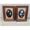 Image 1 : 2 framed canadian native authentic caribou hair 