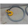 Image 2 : 5 lengths  of steel cable with hook 