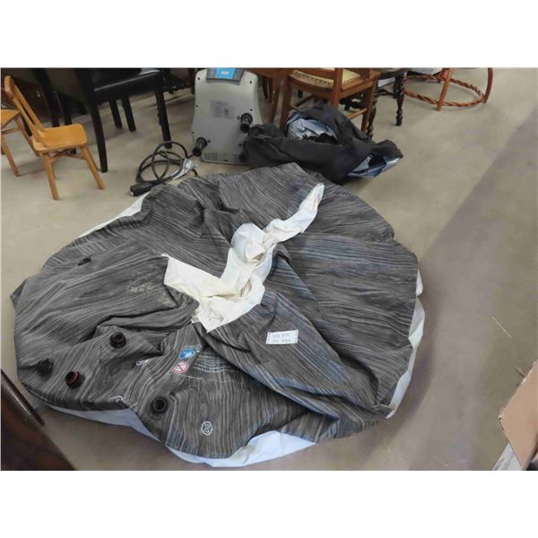 aleko spa inflatable hot tub with cover approx