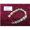 Image 1 : 14kt Gold Bracelet  1950s Semi Precious Stones Turquoise , Amethyst, Coral Slide Charm Bracelet