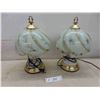 Image 1 : 2 Tiffany Style Lamps 15'' Tall 
