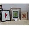 Image 1 : 3 Framed Pictures Largest 17'' x 22'' 