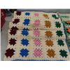 Image 2 : 2 Knitted/Crochet Blankets, 1 Blue Fleece Blanket 