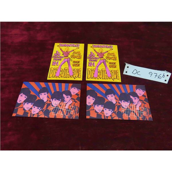 4 Old London / Beatles Disco Invites 