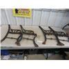 Image 1 : 2 Sets Cast Park Bench Ends 