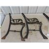 Image 2 : 2 Sets Cast Park Bench Ends 