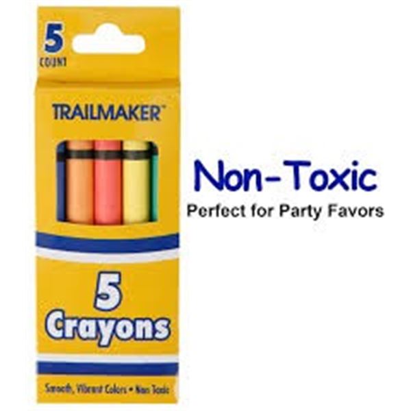 NEW 24 X 5 PACK BULK WAX COLORING CRAYONS
