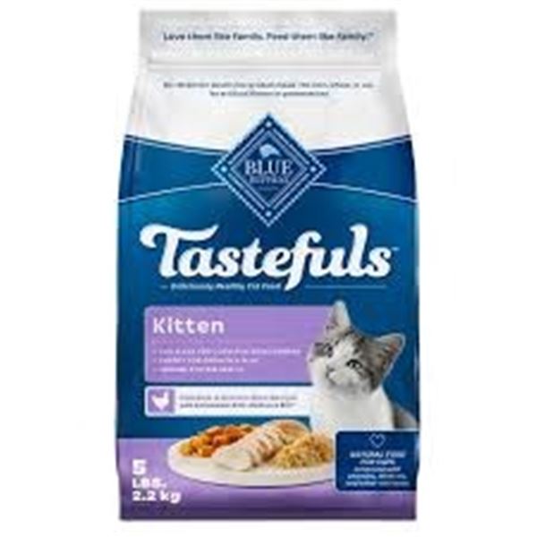 NEW 7LB BLUE BUFFALO TASTEFULS KITTEN CHICKEN & RI