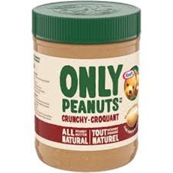 NEW 750G KRAFT ONLY PEANUTS CRUNCHY PEANUT BUTTER