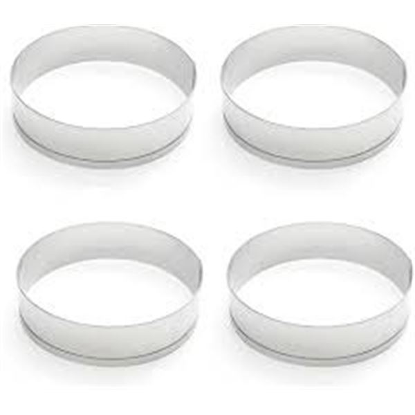 NEW FOX RUN BRANDS SET OF 4 ENGLISH MUFFIN PANS