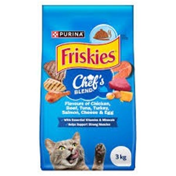 NEW 3KG FRISKIES CHEFS BLEND