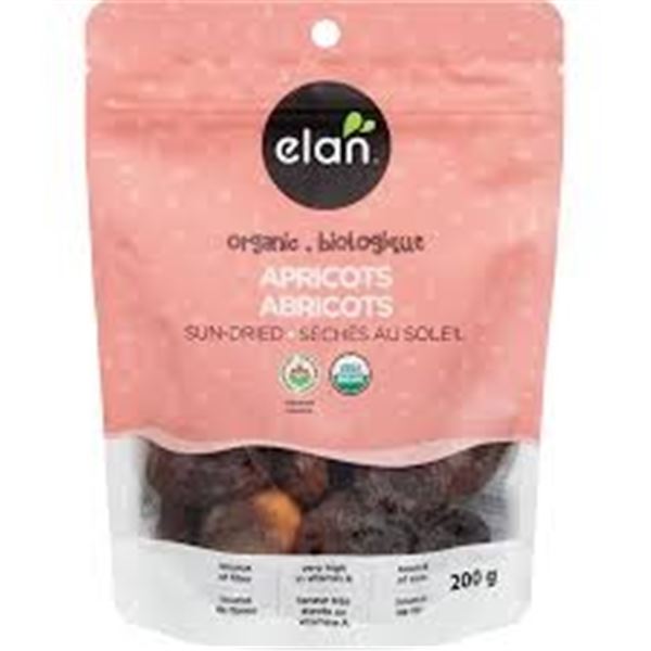 NEW 200G ELAN ORGANIC APRICOT SUN-DRIED