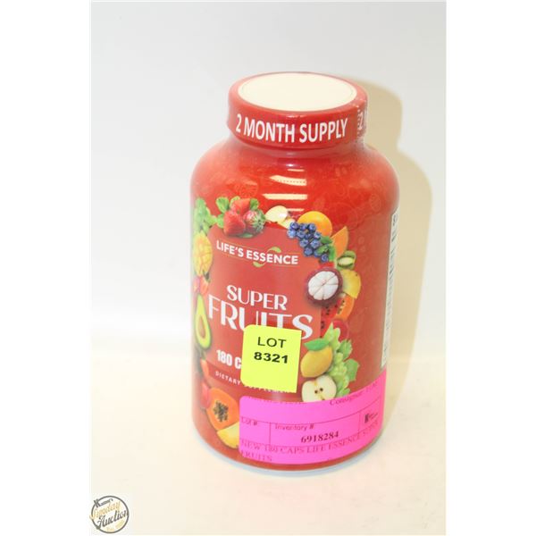 NEW 180 CAPS LIFE ESSENCE SUPER FRUITS