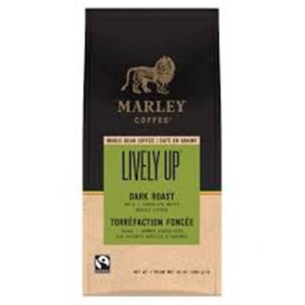 NEW 284G MARLEY COFFEE LIVELY UP DARK ROAST