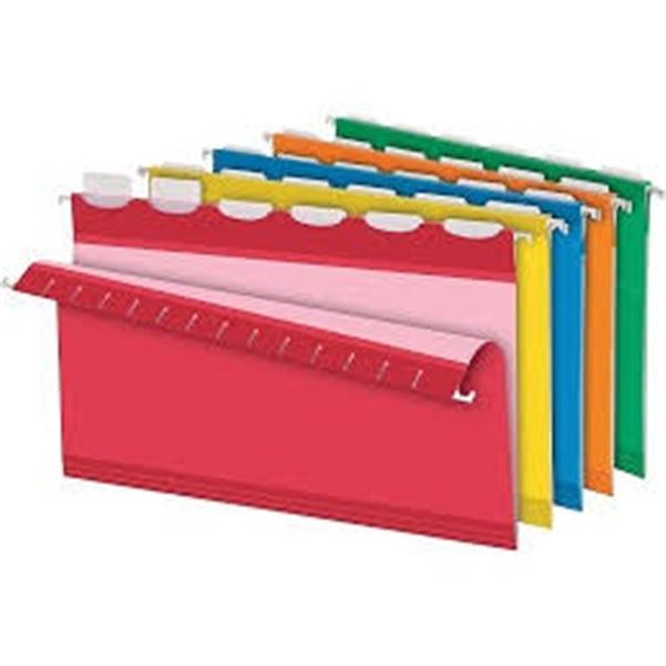 NEW 25 ASSORTED LEGAL PENDAFLEX READY-TAB FOLDERS