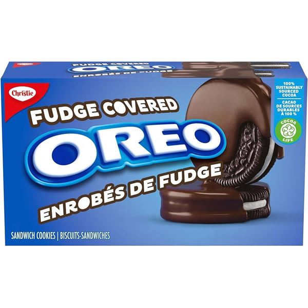 NEW 2 X 224G FUDGE COVERED OREO