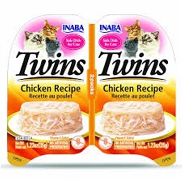 NEW 8 X 35G INABA TWINS CHICKEN RECIPE
