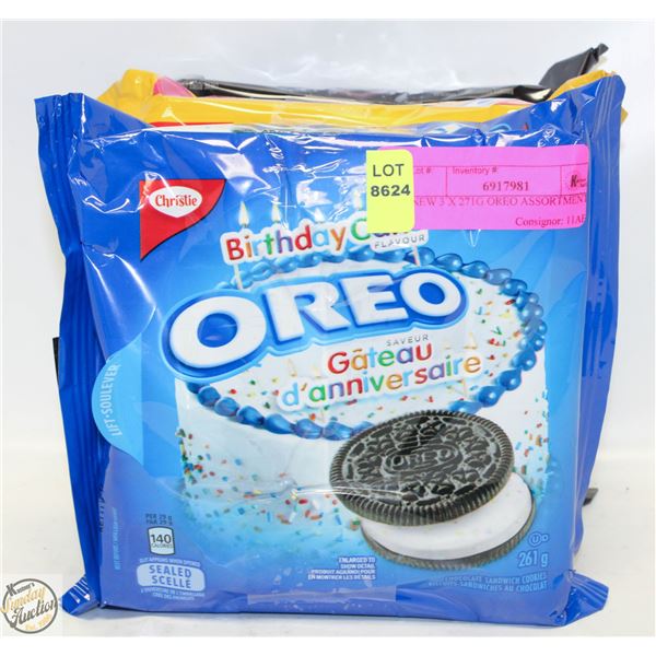 NEW 3 X 271G OREO ASSORTMENT