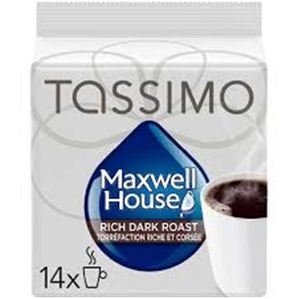 NEW 109G TASSIMO MAXWELL HOUSE RICH DARK ROAST