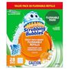 Image 1 : NEW 28 FLUSHABLE REFILLS SCRUBBING BUBBLES