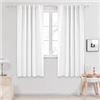 Image 1 : NEW DECONOVO LIGHT WHITE 42 X 72" CURTAINS